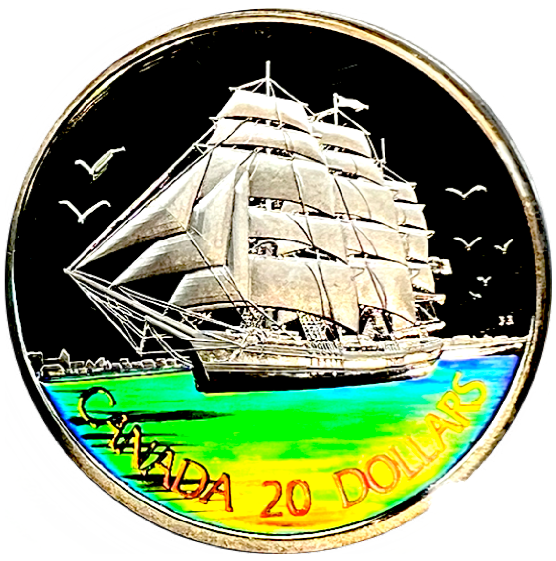 2005 Canada 20 Dollars Tall Ship Collection Fine Silver, Three