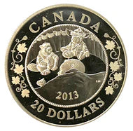 2013 20 Dollars Fine Silver Coin-Birth of Royal Infant Set