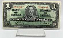 1937 Bank of canada BC-21C One Dollars VF-20 Gordon Towers, Serial-ML 7897667