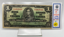 1937 Bank of canada BC-21c One Dollars VF-20 Gordon Towers, Serial-NL 1083810