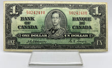 1937 Bank of canada BC-21a One Dollars F-12 Osborne Towers, Serial-EA 0242410