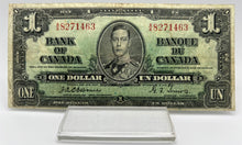 1937 Bank of canada BC-21a One Dollars F-12 Osborne Towers, Serial-AA 8271463