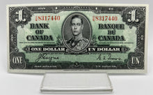 1937 Bank of canada BC-21d One Dollars UNC Coyne Towers, Serial-OM 8317440