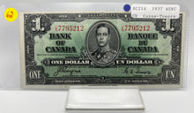 1937 Bank of canada BC-21d One Dollars UNC Coyne Towers, Serial-UN 7795212