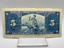 1937 Bank of canada BC-23b Five Dollars VG-10 Gordon Towers, Serial-EC 5862251
