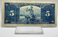 1937 Bank of canada BC-23b Five Dollars F-12 Gordon Towers, Serial-NC 4135592