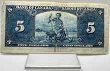 1937 Bank of canada BC-23b Five Dollars F-12 Gordon Towers, Serial-WC 4104856