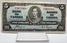 1937 Bank of canada BC-23c Five Dollars F-12 Coyne Towers, Serial-XC 5653918