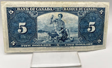 1937 Bank of canada BC-23c Five Dollars F-15 Coyne Towers, Serial-BS 2263801