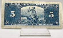 1937 Bank of canada BC-23c Five Dollars VF-20 Coyne Towers, Serial-XC 8448330