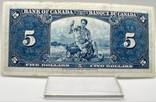 1937 Bank of canada BC-23b Five Dollars EF-40 Gordon Towers, Serial-WC 3276562