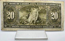 1937 Bank of canada BC-25b Twenty Dollars F-12 Gordon Towers, Serial-CE 8792606
