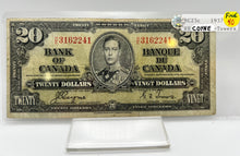 1937 Bank of canada BC-25c Twenty Dollars F-12 Coyne Towers, Serial-HE 3162241
