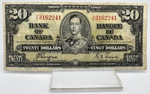 1937 Bank of canada BC-25c Twenty Dollars F-12 Coyne Towers, Serial-HE 3162241