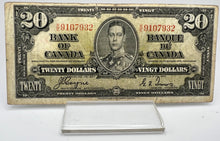 1937 Bank of canada BC-25c Twenty Dollars F-12 Coyne Towers, Serial-KE 9107932