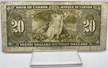 1937 Bank of canada BC-25c Twenty Dollars F-12 Coyne Towers, Serial-KE 9107932
