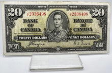 1937 Bank of canada BC-25c Twenty Dollars VF-20 Coyne Towers, Serial-JE 2336498