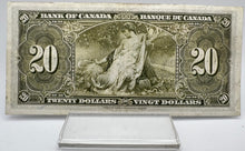 1937 Bank of canada BC-25c Twenty Dollars VF-20 Coyne Towers, Serial-KE 1768066