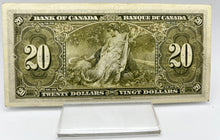 1937 Bank of canada BC-25c Twenty Dollars VF-20 Gordon Towers, Serial-DE 1799253