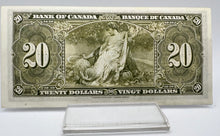 1937 Bank of canada BC-25c Twenty Dollars UNC Coyne Towers, Serial-JE 0244270