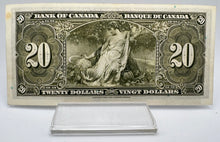 1937 Bank of canada BC-25b Twenty Dollars AU-50 Gordon Towers, Serial-BE 6237502