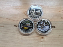 2013 Canada Fine Silver $10 Ten Dollars-Ducks of Canada-3-Coin Set
