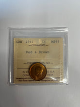 Canada One Cent 1941 MS-64 ICCS