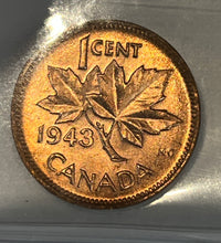 Canada One Cent 1943 MS-65 ICCS
