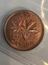 Canada One Cent 1943 MS-64 ICCS-Die Crack