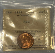 Canada One Cent 1943 MS-64 ICCS