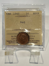 Canada One Cent 1943 MS-64 ICCS