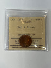 Canada One Cent 1945 MS-64 ICCS