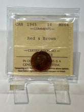 Canada One Cent 1945 MS-64 ICCS