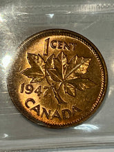 Canada One Cent 1947 Maple Leaf-Blunt 7 MS-64 ICCS