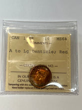Canada One Cent 1948 A to LG Denticle  MS-64 ICCS