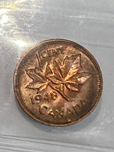 Canada One Cent 1948 A to LG Denticle  MS-64 ICCS