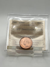 Canada One Cent 1949 A off Denticle  MS-64 ICCS