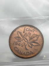 Canada One Cent 1949 A off Denticle  MS-65 ICCS