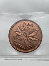 Canada One Cent 1949 A off Denticle  MS-65 ICCS