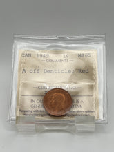 Canada One Cent 1949 A off Denticle  MS-65 ICCS