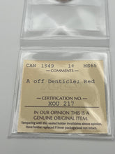 Canada One Cent 1949 A off Denticle  MS-65 ICCS