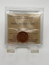 Canada One Cent 1950  MS-64 ICCS-Rotated Die