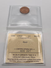 Canada One Cent 1950 MS-65 ICCS