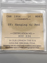 Canada One Cent 1954 MS-63 ICCS-SF-HANGING 4