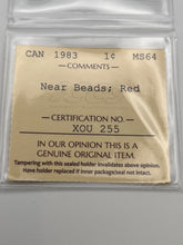 Canada One Cent 1983 MS-64 ICCS-Near Beads
