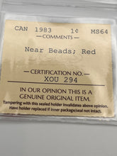 Canada One Cent 1983 MS-64 ICCS-Near Beads