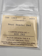 Canada One Cent 1983 MS-65 ICCS-Near Beads