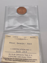 Canada One Cent 1983 MS-65 ICCS-Near Beads