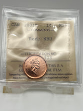 Canada One Cent 2001p MS-67 ICCS-NBU