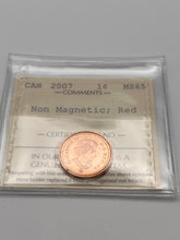 Canada One Cent 2007 MS-65 ICCS-Non Magnetic